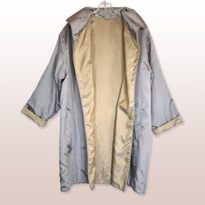 MYCRA PAC ONE Shimmery 2-Toned Reversible Rain Coat Silver Gold Size M